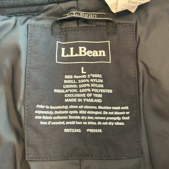 LL Bean Snow Pants Men’s Large Ski Snowboard Waterproof Black Ankle Zip Winter - Picture 2 of 9